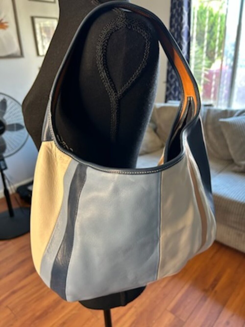 Coach Striped Hobo Bag - Multi Color - Picture 2 of 7